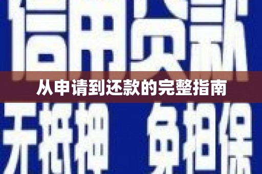 靖西从申请到还款的完整指南