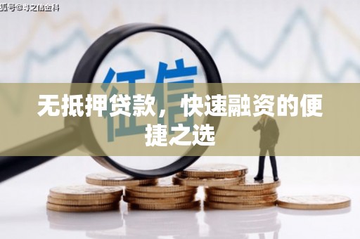 靖西无抵押贷款，快速融资的便捷之选