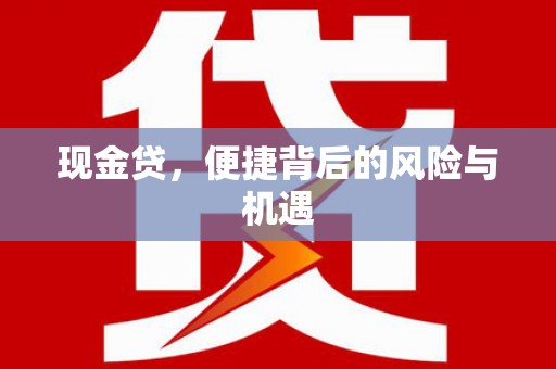 靖西现金贷，便捷背后的风险与机遇