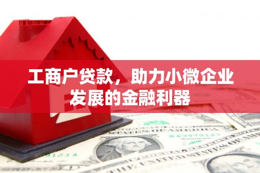 靖西工商户贷款，助力小微企业发展的金融利器