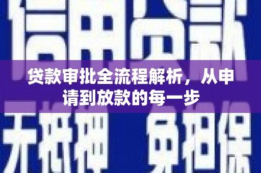 靖西贷款审批全流程解析，从申请到放款的每一步