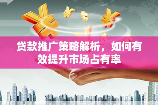 靖西贷款推广策略解析，如何有效提升市场占有率