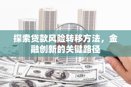 靖西探索贷款风险转移方法，金融创新的关键路径