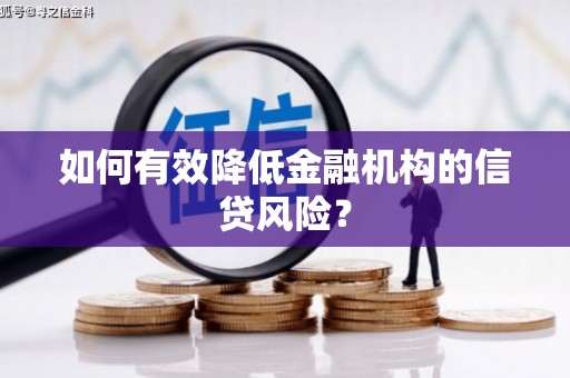 靖西如何有效降低金融机构的信贷风险？