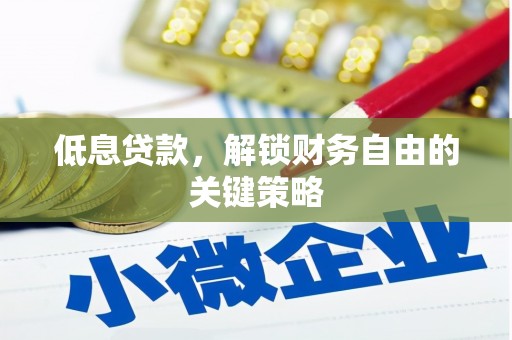 靖西低息贷款，解锁财务自由的关键策略