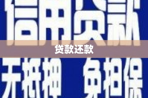 靖西贷款还款