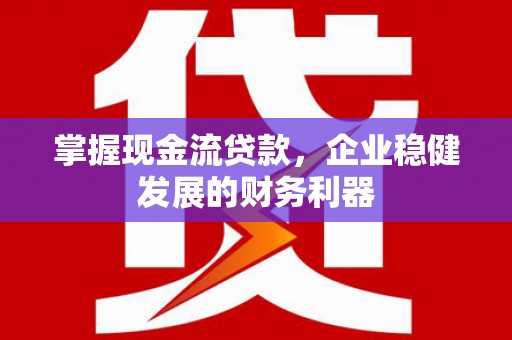 靖西掌握现金流贷款，企业稳健发展的财务利器