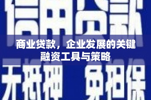 靖西商业贷款，企业发展的关键融资工具与策略