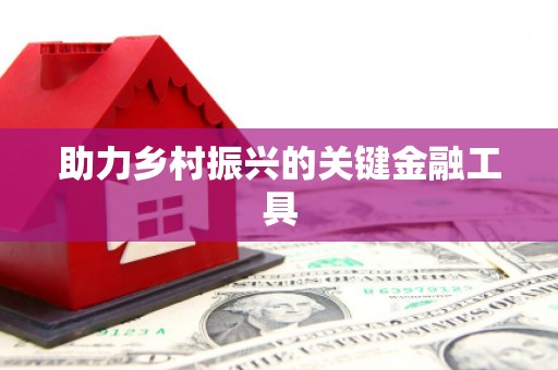 靖西助力乡村振兴的关键金融工具