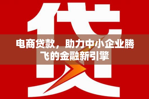 靖西电商贷款，助力中小企业腾飞的金融新引擎