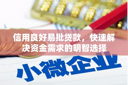靖西信用良好易批贷款，快速解决资金需求的明智选择