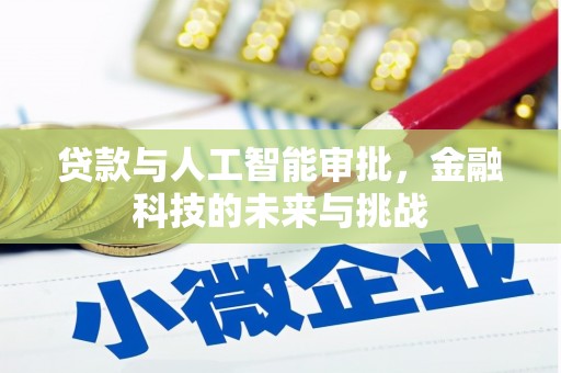 靖西贷款与人工智能审批，金融科技的未来与挑战