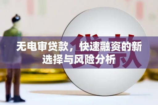 靖西无电审贷款，快速融资的新选择与风险分析