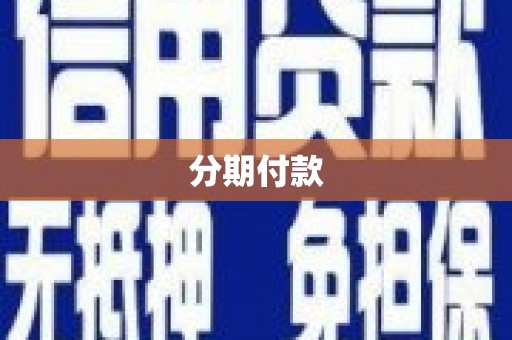 靖西分期付款