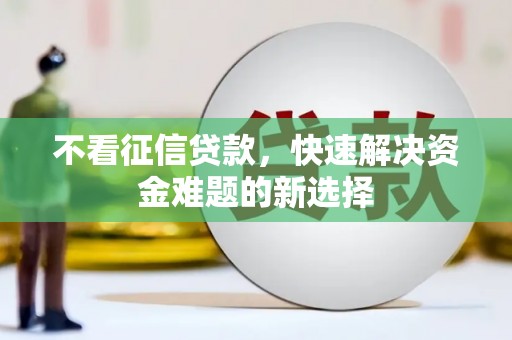 靖西不看征信贷款，快速解决资金难题的新选择