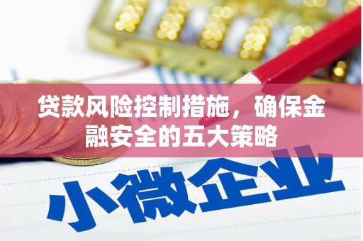 靖西贷款风险控制措施，确保金融安全的五大策略