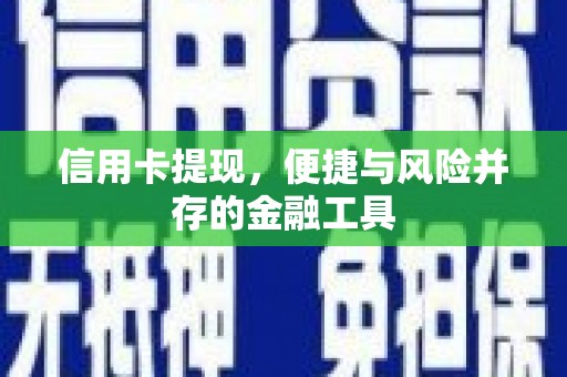 靖西信用卡提现，便捷与风险并存的金融工具