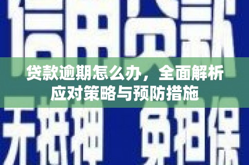 靖西贷款逾期怎么办，全面解析应对策略与预防措施
