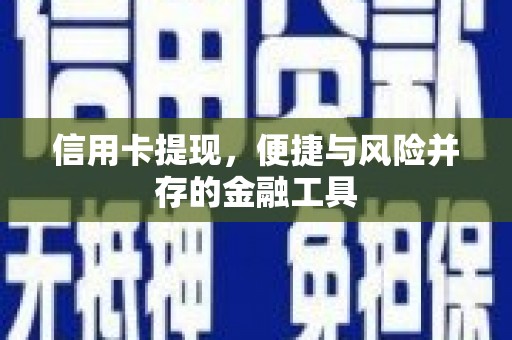 靖西信用卡提现，便捷与风险并存的金融工具