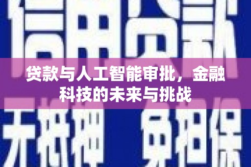 靖西贷款与人工智能审批，金融科技的未来与挑战