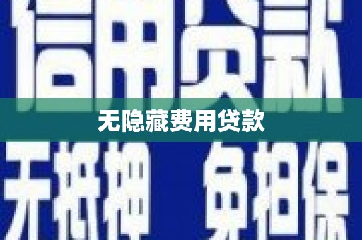 靖西无隐藏费用贷款
