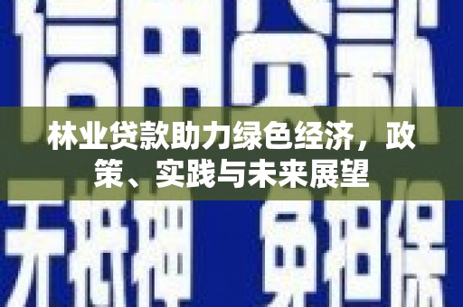 靖西林业贷款助力绿色经济，政策、实践与未来展望