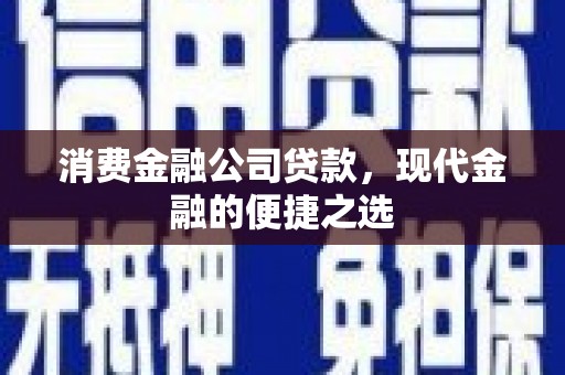 靖西消费金融公司贷款，现代金融的便捷之选