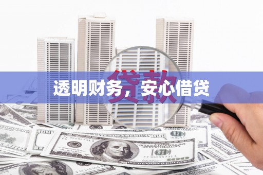 靖西透明财务，安心借贷