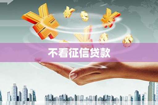 靖西不看征信贷款