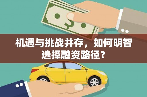 靖西机遇与挑战并存，如何明智选择融资路径？