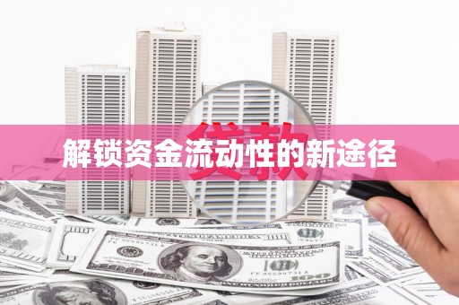 靖西解锁资金流动性的新途径