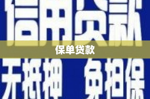 靖西保单贷款